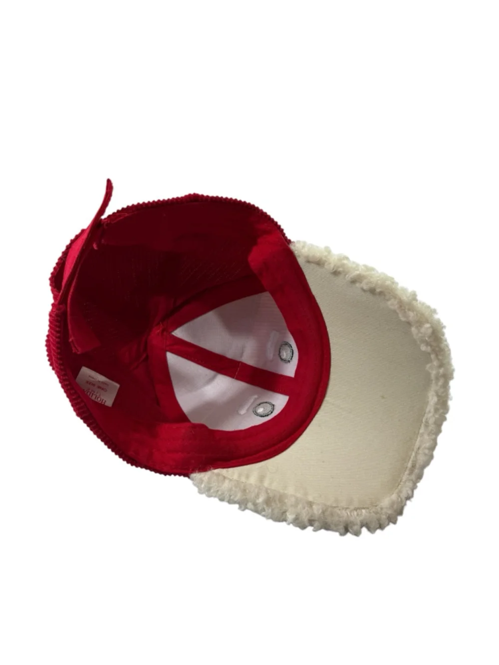 Funny Santa Hat Plush Beard Face Christmas Holiday Novelty Cap Adjustable